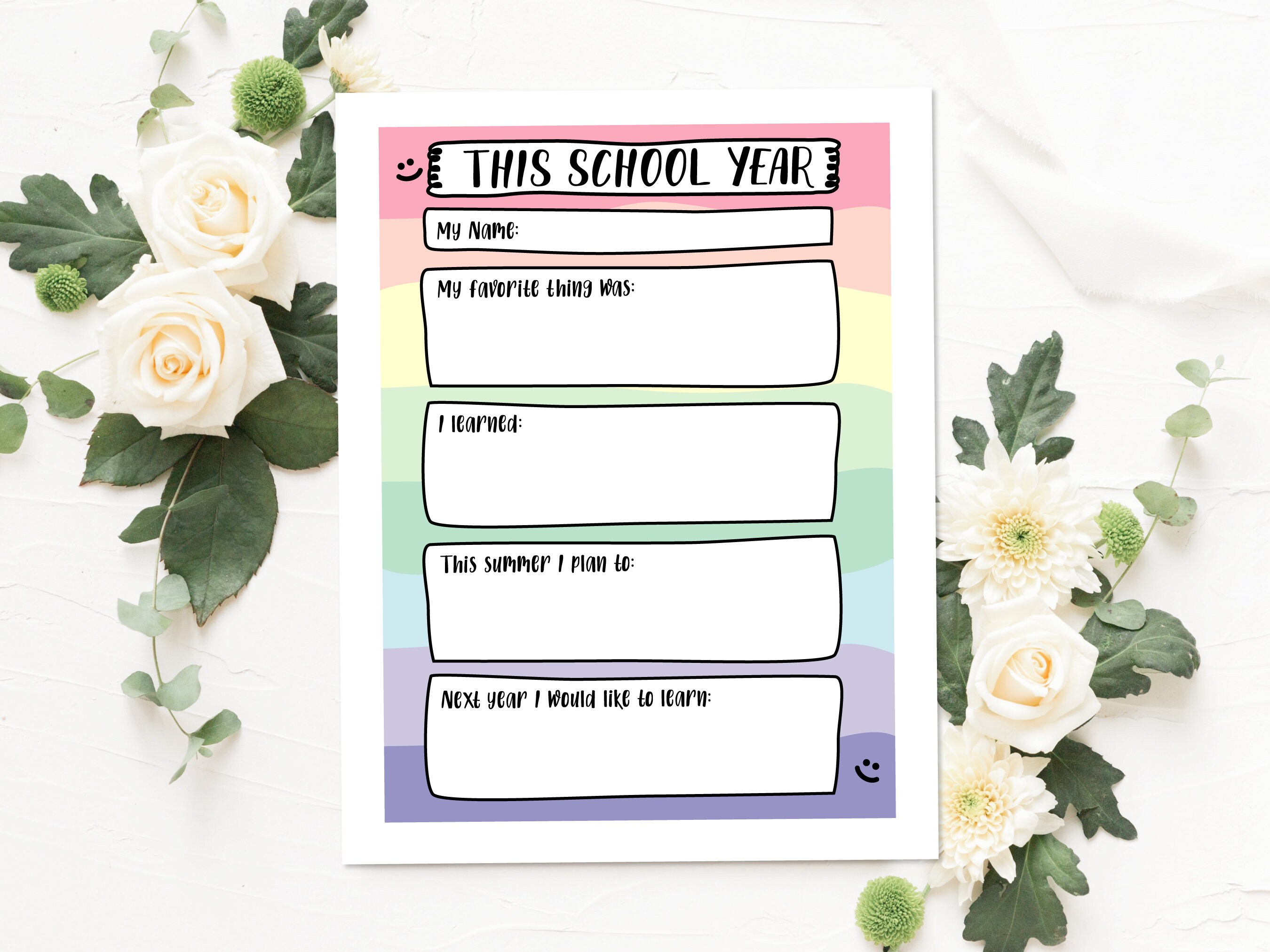 End of School Year Classroom Activities, School Plan for Student ...