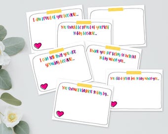 Printable Positive Notes - Spread Smiles Instantly! Positive Notes for Students, Student Reward, DIY, Classroom Management, Teacher Mail