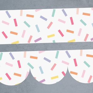 Rainbow Sprinkles Classroom Borders Printable, Easy Teacher Resources To Brighten Your Classroom Decor, Printable Download