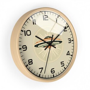 UFO Wall Clock, Mid-Century Modern Atomic Decor image 7