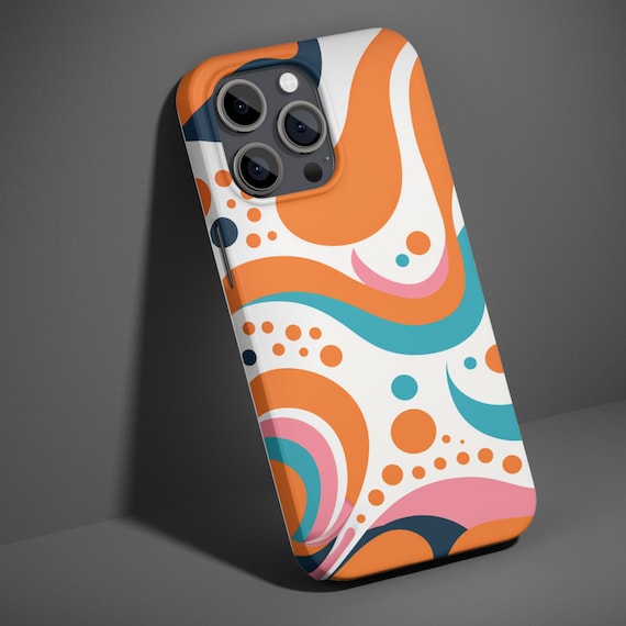 Dopamine Decor Phone Case: Colorful Abstract Art, Protective Cover