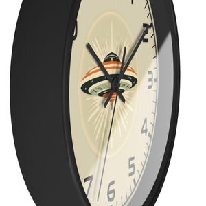 UFO Wall Clock, Mid-Century Modern Atomic Decor image 9