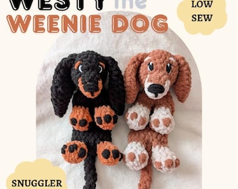 Westy, hundmys med pälskling - Virkmönster