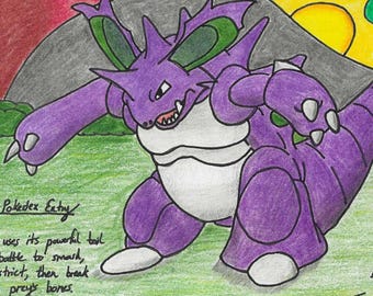 Nidoking Digital Print