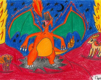 Charizard Digital Print