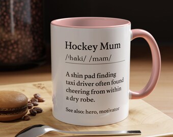Lustige Definition von „Hockey-Mama“ | Akzentbecher 325 ml