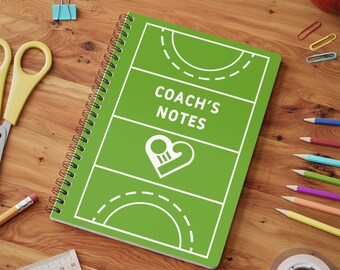 Hockey coach's A5 notebook