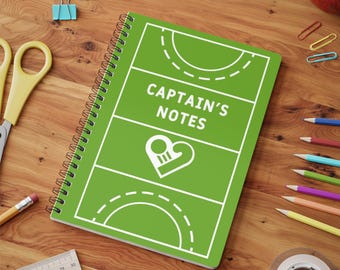 Hockey Captain's Notebook | A5 Spiral Journal
