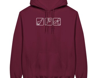 It's tomahawk time! A hockey hoodie celebrating tomahawks.