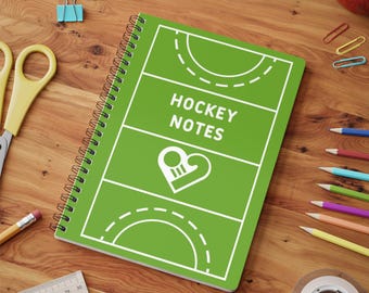 Hockey Notes Notebook | Wirobound Softcover A5