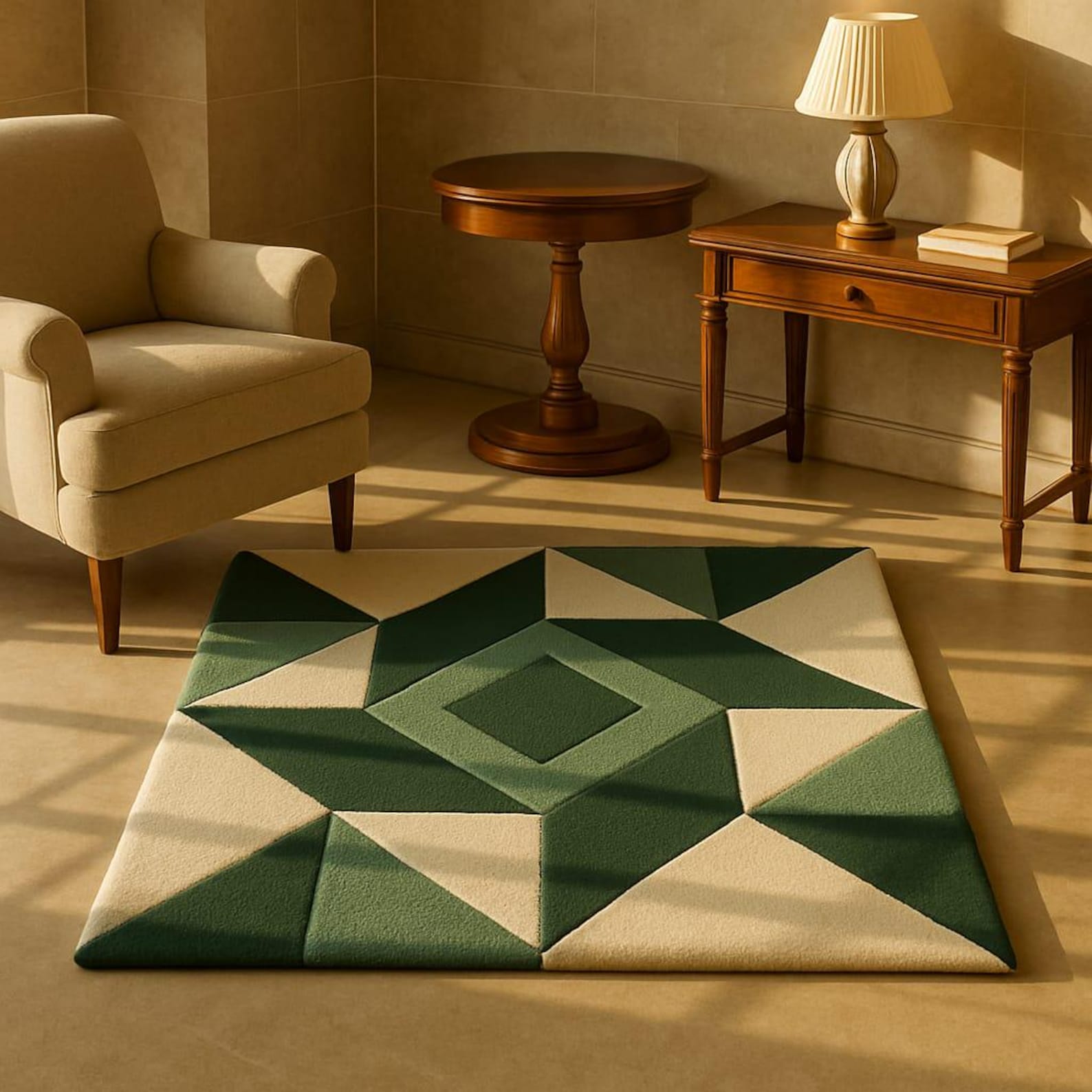 Ford Rug Cream Geomatric Green and Cream Rug Modern Boho Area Rug - Etsy