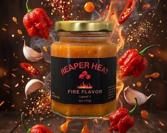 10 oz Jar Reaper Heat (Very Hot) Pepper Sauce
