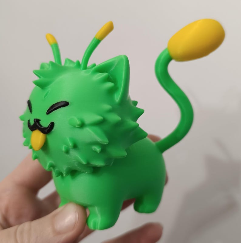 Gnarpy Regretevator Alien Cat Figure (roblox) Fan Art - Etsy