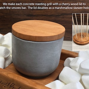 Personalized smores station, smores bar, family smores station, family gift, smores. Realtor gift image 9