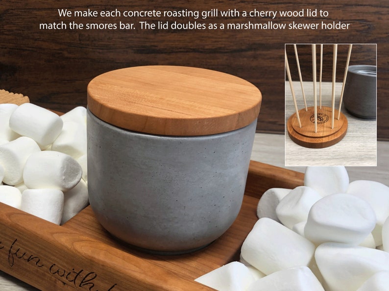 Personalized smores station, smores bar, family smores station, family gift, smores. Realtor gift image 9