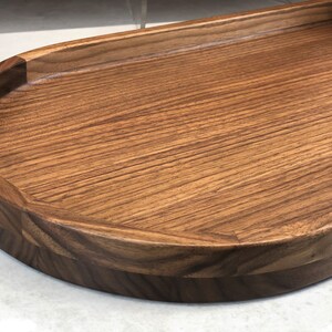 Cherry Oval Wood Tray / Charcuterie Board / Serving Tray + Ottoman Tray image 4