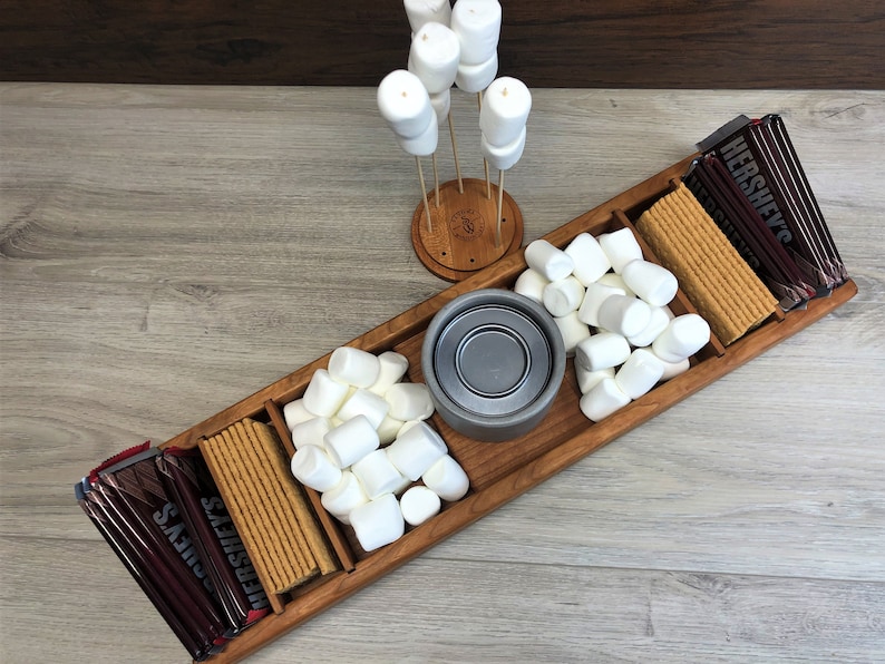 Personalized smores station, smores bar, family smores station, family gift, smores. Realtor gift image 2