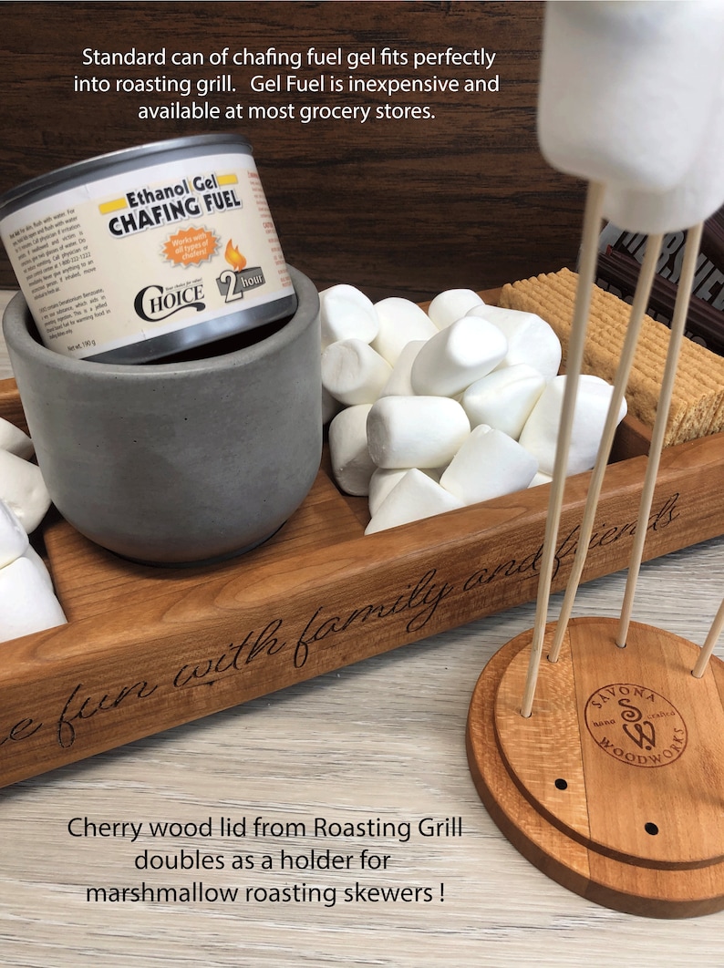 Personalized smores station, smores bar, family smores station, family gift, smores. Realtor gift image 8