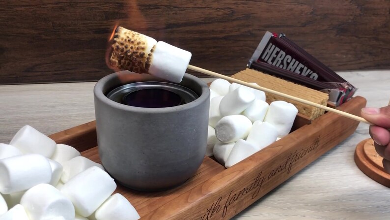 Personalized smores station, smores bar, family smores station, family gift, smores. Realtor gift image 7