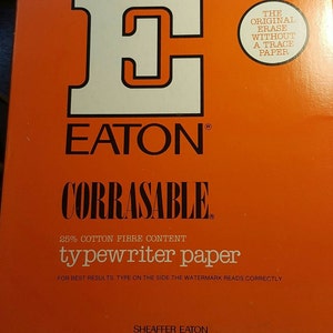 20 Sheets Typewriter Paper Watermarked Onionskin Paper SHIPS FREE image 1