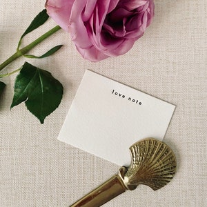 Mini Love Notes, Letterpress Note Cards with Envelopes, Little Love Notes, Lunchbox Notes, Mini Letterpress Cards, Gift Cards, Flat Card Set