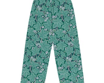 William Morris Bramble All-over print uniseks wijde broek, cadeau voor hem, cadeau voor haar, geschenken, esthetische geschenken, cadeaus