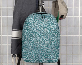 William Morris Willow Bough Minimalist Backpack,  Minimalist Backpack, Everyday Backpack, Travel Bag, Laptop Waterproof Backpack, Gifts