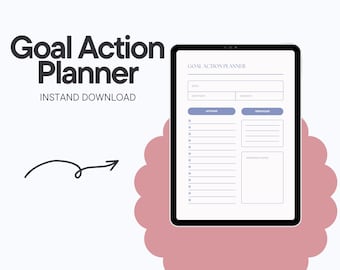 Tor Aktionsplaner | Smart-Goal-Setting | Neujahrsvorsätze | Projektplaner (Digitaler Download)