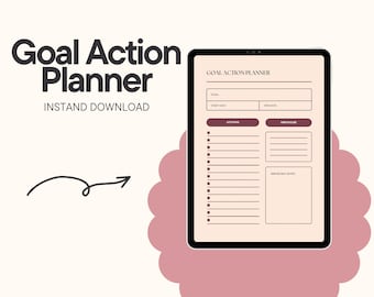 Tor Aktionsplaner | Smart-Goal-Setting | Neujahrsvorsätze | Projektplaner (Digitaler Download)