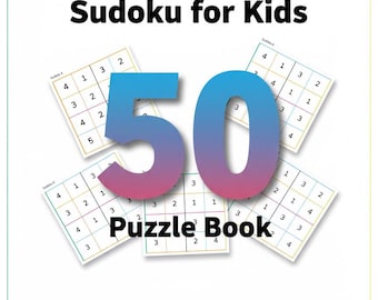 Easy 4x4 Sudoku Printable PDF – 50 Beginner Logic Puzzles with Solutions | Fun Brain Game for All Ages