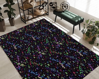 Arcade Rug: Retro Bowling Alley Carpet, Geek Home Decor