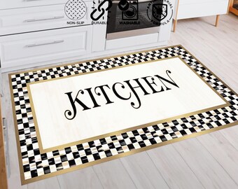 Washable Kitchen Rug: Non-Slip Cooking Room Decor