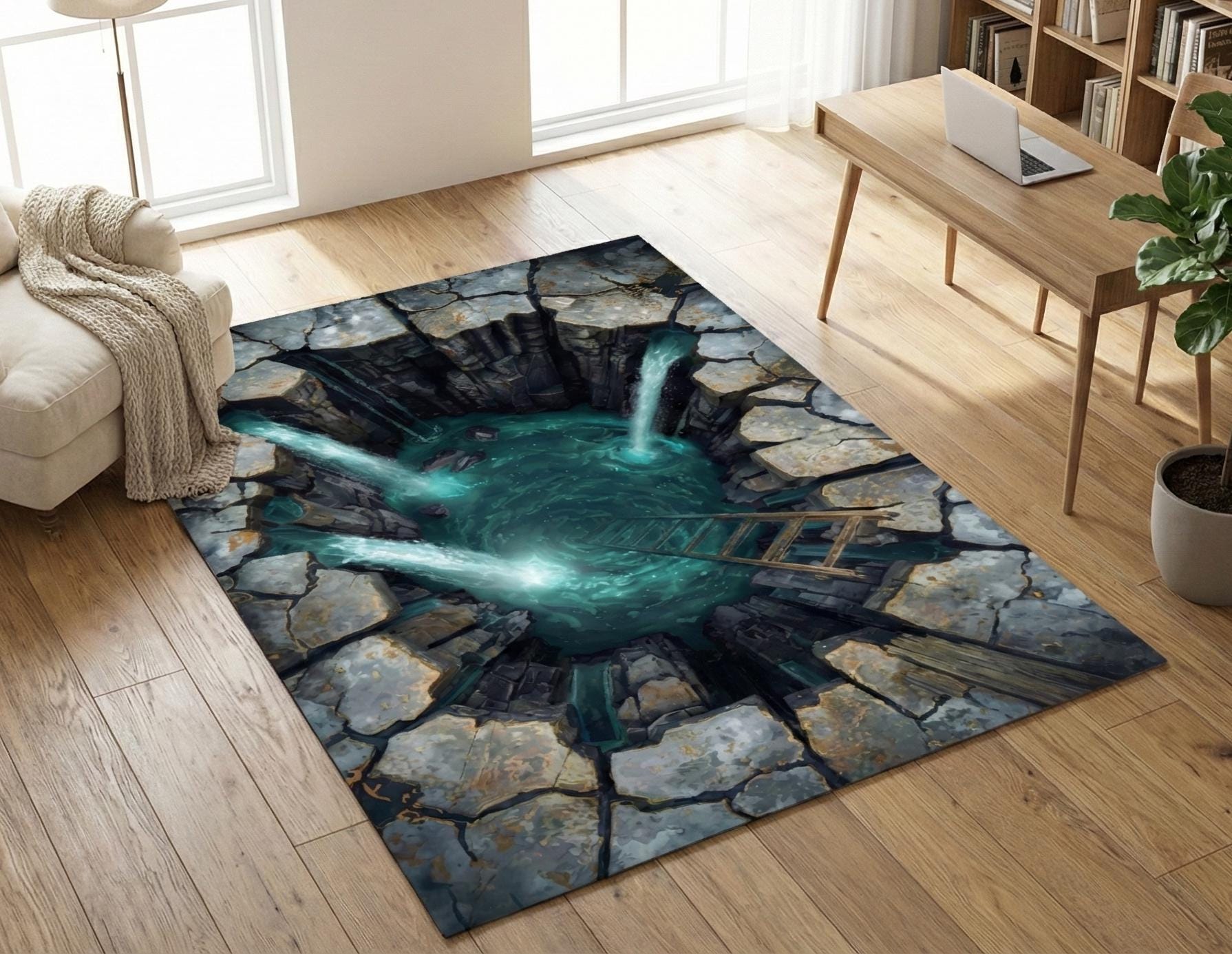 Optical Illusion Rug: 3d Hole in Floor Optical Illusion Rugs, 3d ...
