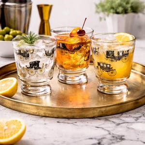 Vintage Black and Gold Glassware - Etsy
