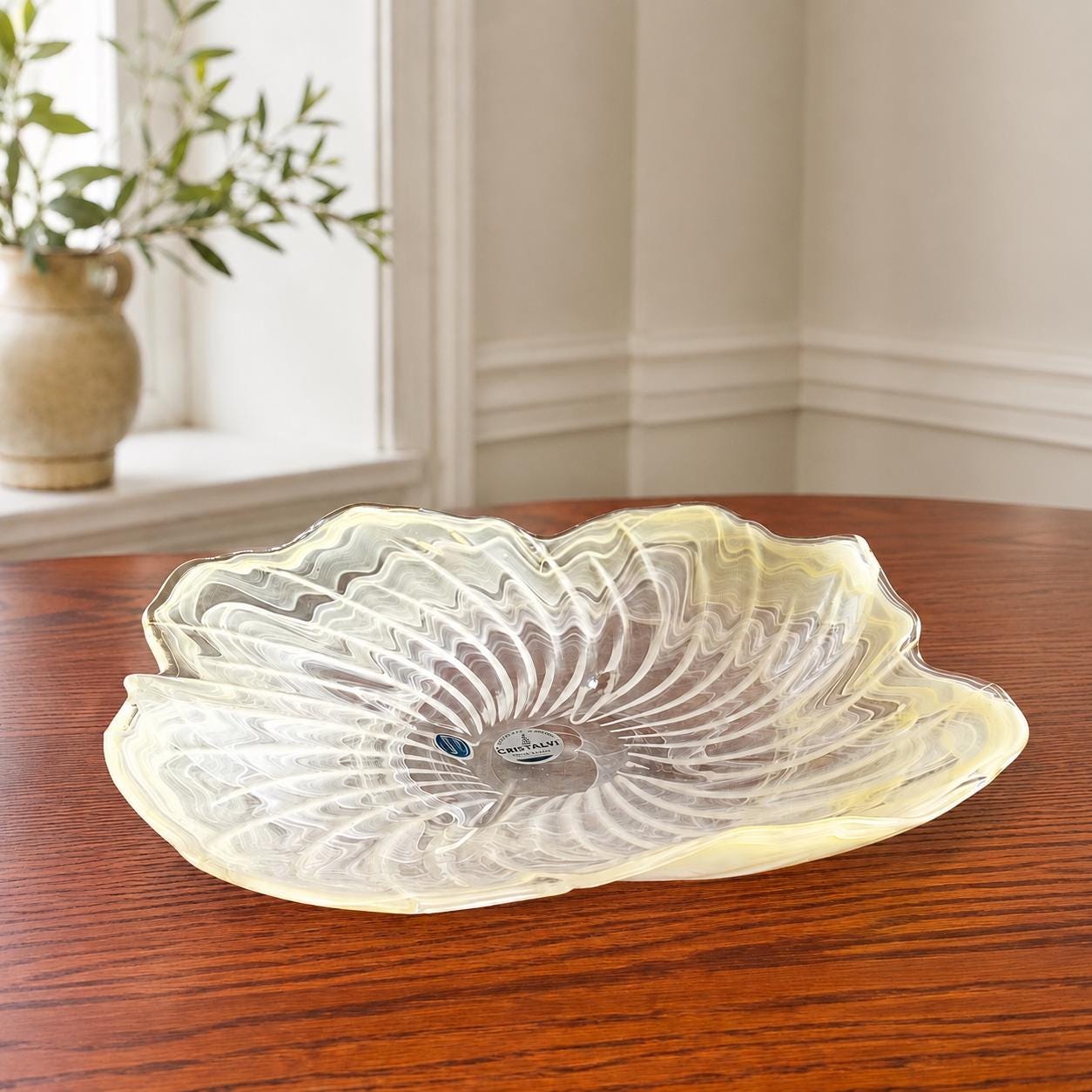 Murano Glass Large Yellow Bowl - Etsy