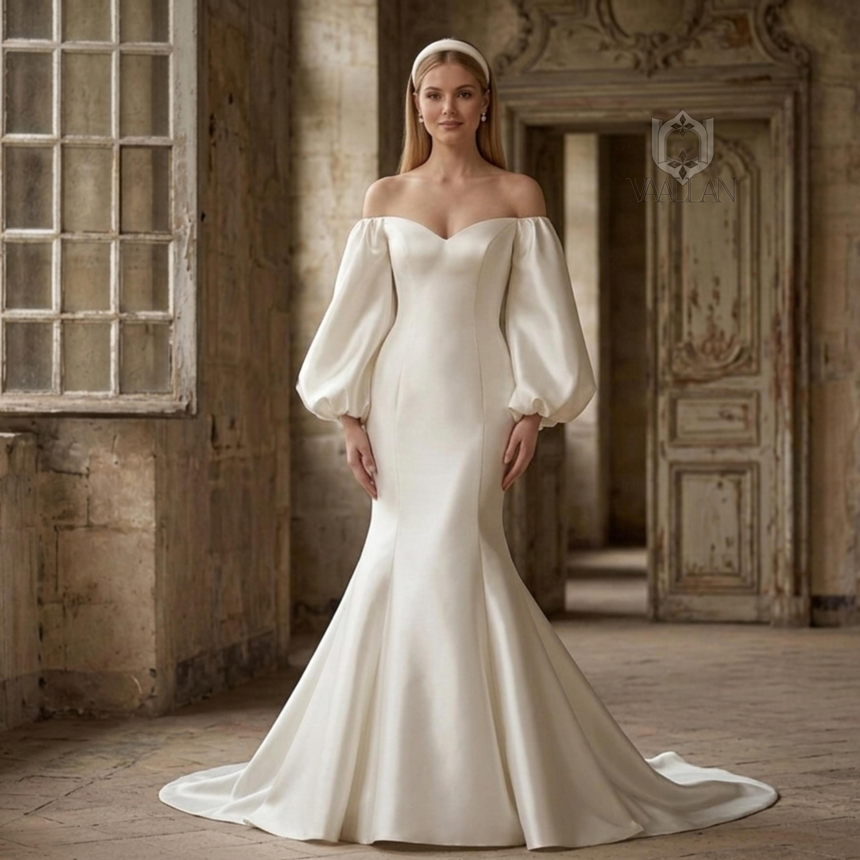 chinese dress ladies Amazon.com: Wedding Dresses for Bride 2026 Puffy Sleeves Mermaid Satin  Summer Bridal Gowns for Women PS035-CU Ivory : Clothing, Shoes & Jewelry main image 0