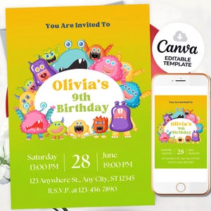 My Singing Monsters Invitation Birthday My Singing Monsters Invitation Birthday Party My Singing Monsters digital Invite Template MSM