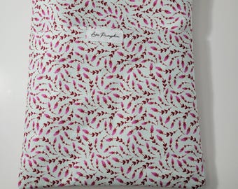 Padded Book Sleeve with Pocket | Tablet & E-Reader Case | Handmade Protective Book Cover | Fabric Sleeve | Gift for Readers