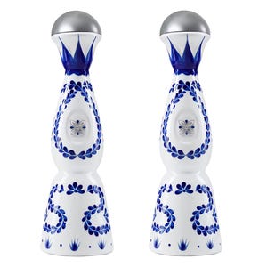 Set mit 2 Clase Azul Reposado Tequila Talavera Keramik Keramik Flasche Dekanter | Handgefertigte Mexikanische Kunst | Leere Flaschen | Luxus Bar Dekor