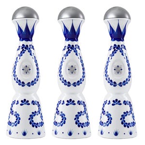 Set mit 3 Clase Azul Reposado Tequila Talavera Keramik Keramik Flasche Dekanter | Handgefertigte Mexikanische Kunst | Leere Flaschen | Luxus Bar Dekor