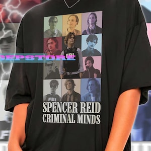 Spencer Reid Shirt, Unisex Tshirt, Spencer Reid Retro Tees, Spencer Reid Fan Merch, Comfort Colors Tee, Vintage Criminal Minds Sweatshirt