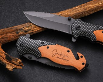 Engraved Pocket Knife,Custom Pocket Knife,Groomsmen Gift, Anniversary Gift,Fathers Day Gift,Personalized Gift for Men, Christmas Gifts