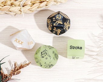 Romantic Date Night Dice, Naughty Adult Game Set for Couples, Anniversary Gift Idea, Fun Bedroom Accessory Gift, Gifts for Husband