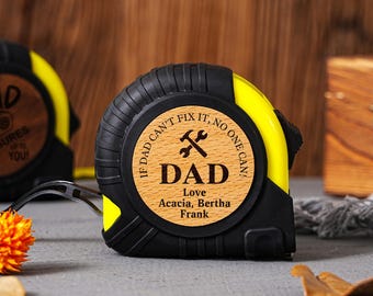 Engraved Tape Measure, Personalized Gift for Dad, Carpenter Gift, Custom Papa Gift, Father's Day Gift, Gift For Grandpa, Tool Gift for Him