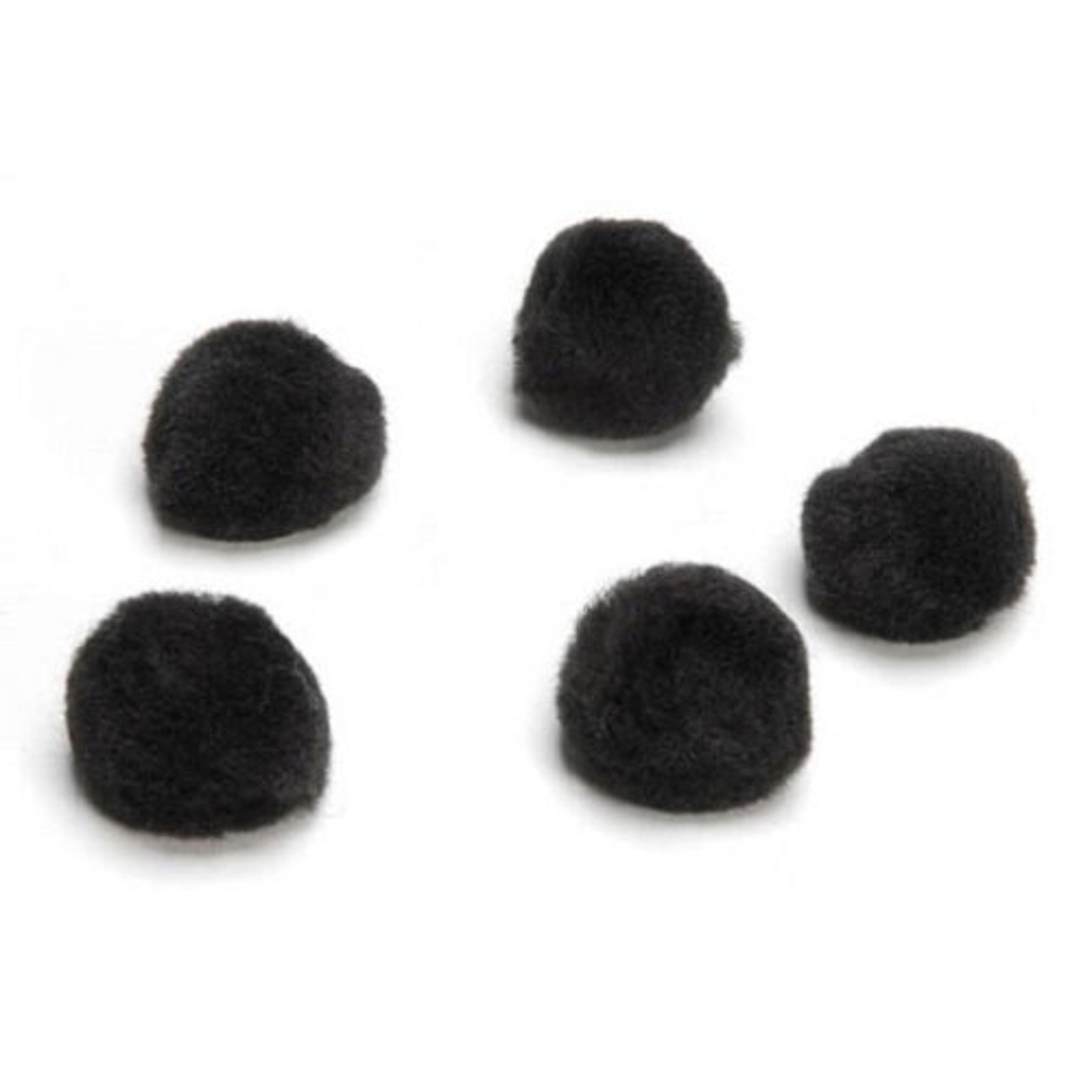7mm BLACK Pom Poms 100 pcs Fall Thanksgiving or Halloween Etsy