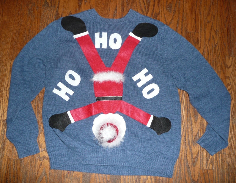 Custom made Naughty men's tacky 3D UGLY Christmas sweater | Etsy