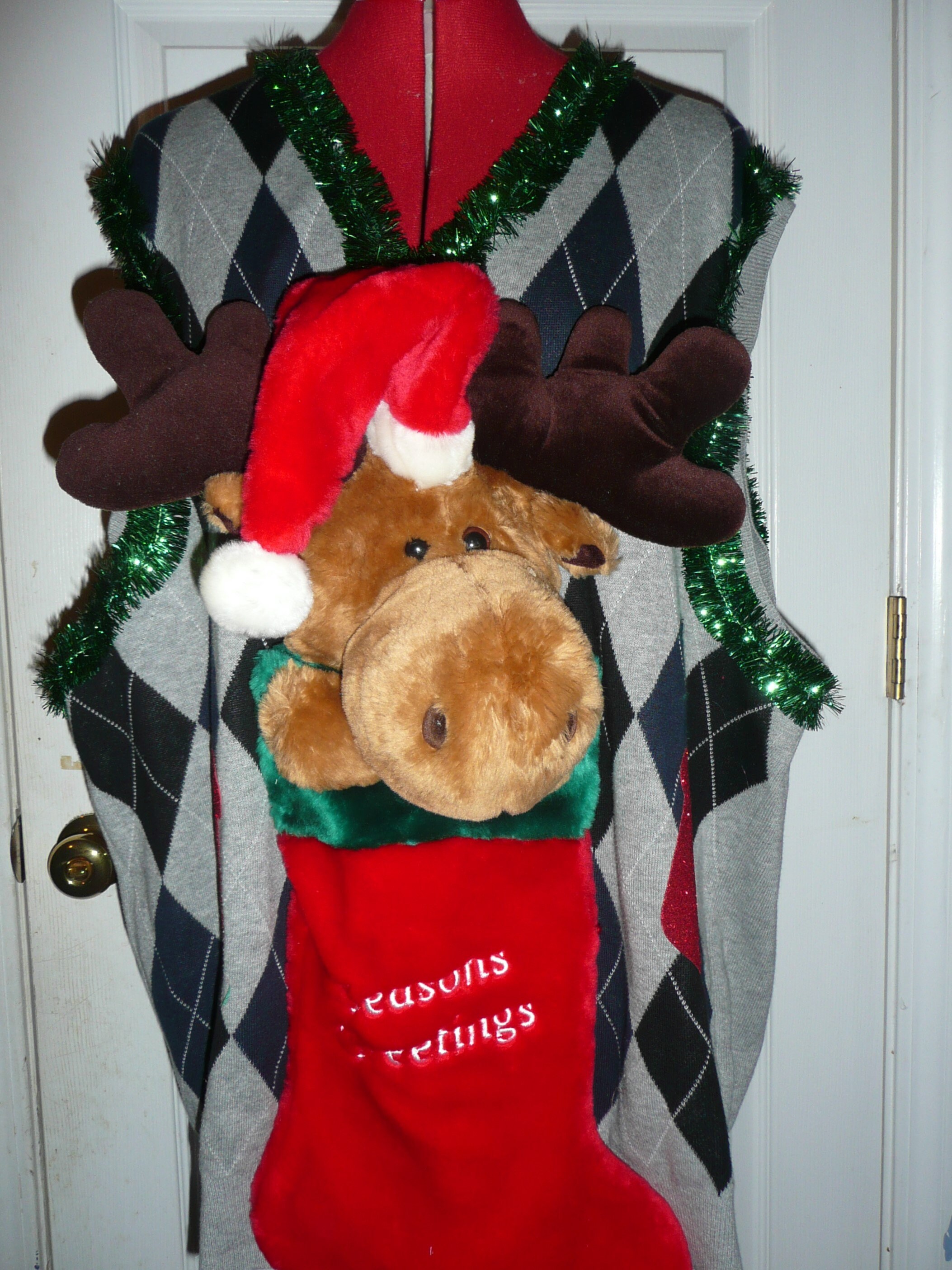 Mens Ugly CHRISTMAS SWEATER Vest Size 