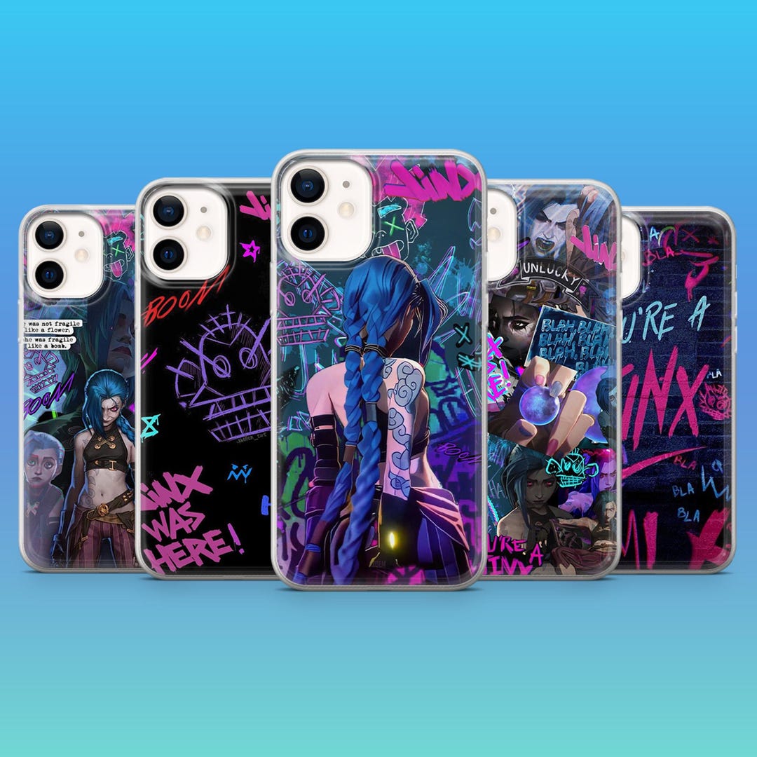 Arcane Phone Case Jinx Cosplay Anime Cover for iPhone 17 Air 17 Pro 16e ...