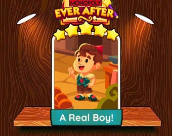 A Real Boy set - 18 Monopoly_Go 5 Stars sticker- ever after Album!!!