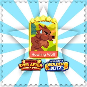 Howling Wolf - Set 24  golden blitz stickers Monopoly_Go 5 Star Stickers